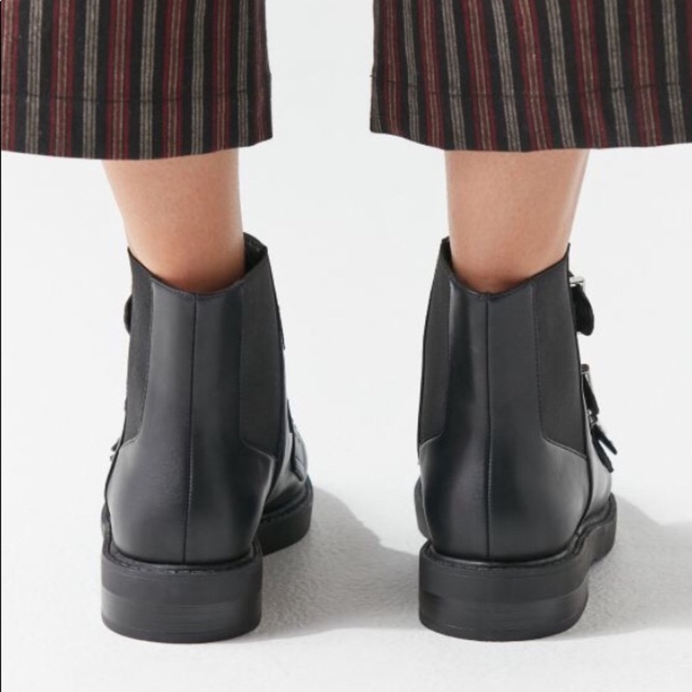Urban Outfitters Zoe triple black strappy boots - Picture 3 of 5